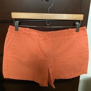 J Crew melon colored shorts New without Tags Size 6 low fit